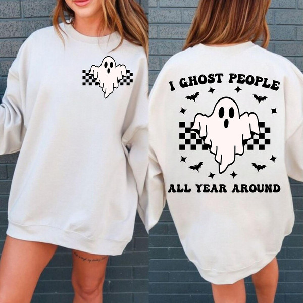 Ghost People Year Round Svg, Cool Ghost Halloween, Retro Svg, Retro Svg,Halloween Svg, Designs Downloads, Shirt Design, Sublimation Download - 1.jpg