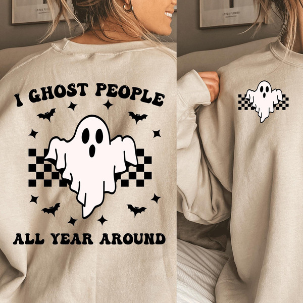 Ghost People Year Round Svg, Cool Ghost Halloween, Retro Svg, Retro Svg,Halloween Svg, Designs Downloads, Shirt Design, Sublimation Download - 3.jpg