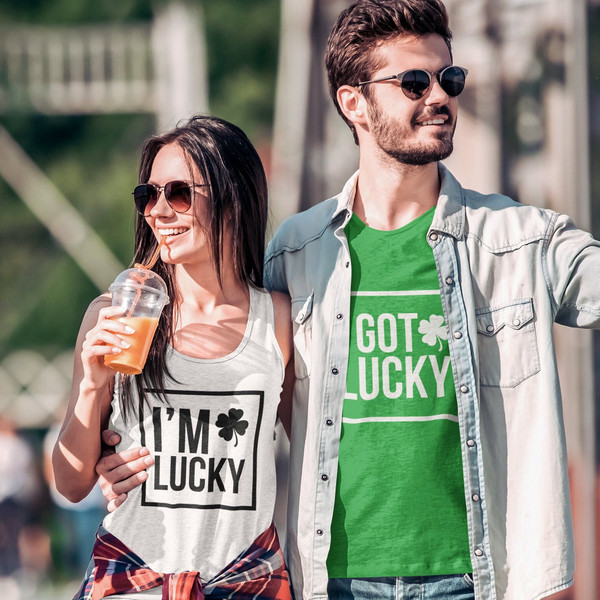 I Got Lucky I'm Lucky Lucky SVG, St Patricks matching couples, St Patrick's Day Couple SVG - 2.jpg