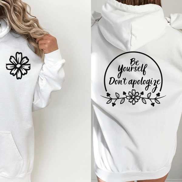 Be Yourself and Don't Apologize Svg, Be Yourself Svg, İnspirational Svg, Motivational Svg Cut File for Cricut, T Shirt Design Commercial Use - 2.jpg