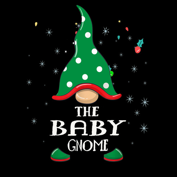 Funny Baby Gnome Group Matching Family Costume Christmas T-Shirt.jpg