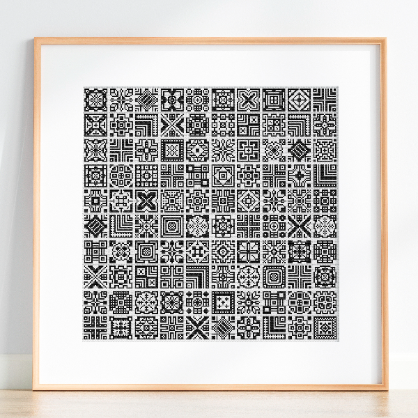 cross stitch pattern geometric