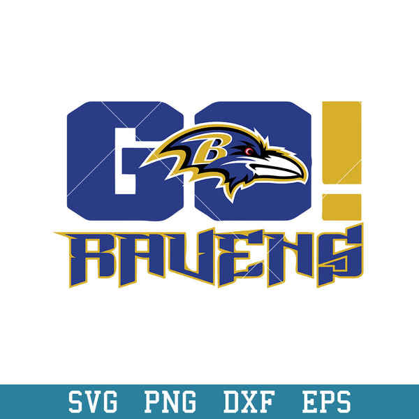 Go Baltimore Ravens Svg, Baltimore Ravens Svg, NFL Svg, Png Dxf Eps Digital file.jpeg
