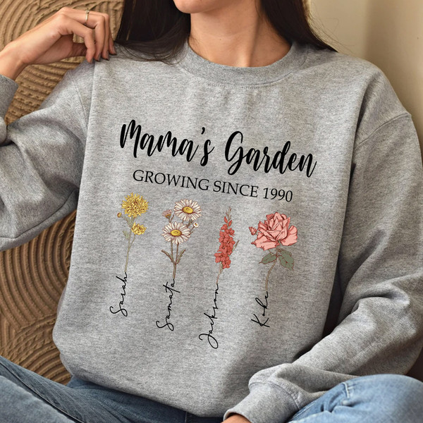 Flower Shirt, Screen Printed T Shirt, Garden Shirt, Gardening Gift 