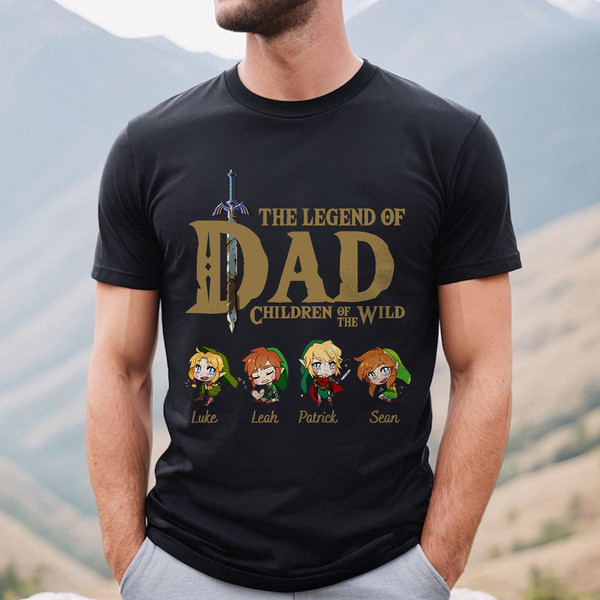 Personalize The Legend Of Dad Shirt, Tears Of The Kingdom Shirt, Father's Day Gifts Tee - 2.jpg
