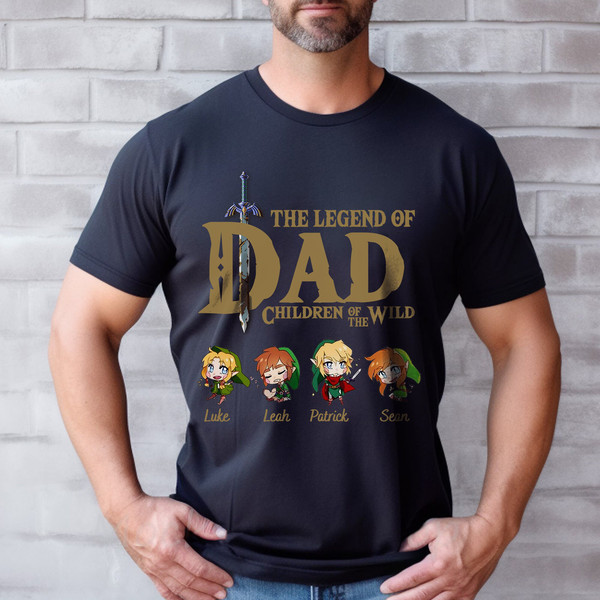 Personalize The Legend Of Dad Shirt, Tears Of The Kingdom Shirt, Father's Day Gifts Tee - 3.jpg