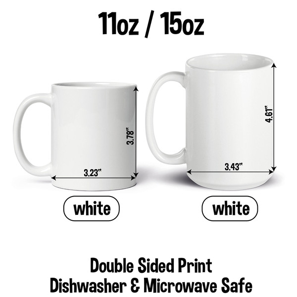 Average Joes Gym White Mug 11oz (2-sided) – The Dude's Threads