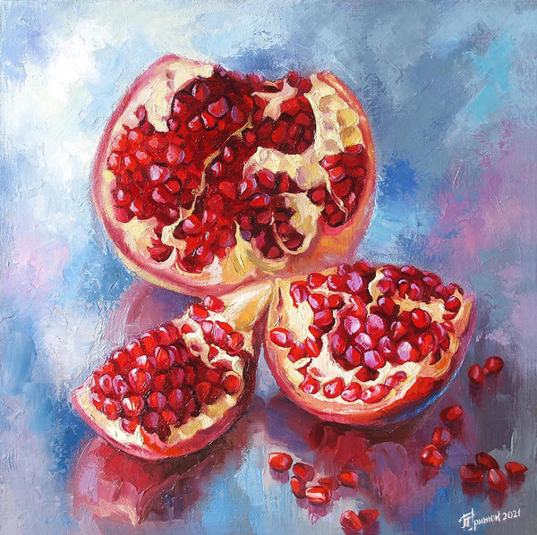 Painting by Numbers Pomegranate Diy Painting on Canvas 