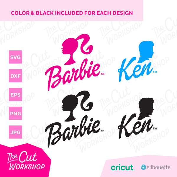 Barbi Logo Babe Doll Design Bundle Retro 60s 70s 80s 90s 00s  SVG PNG Clipart Digital Download Sublimation Cricut Cut File Dxf Eps Jpg - 3.jpg