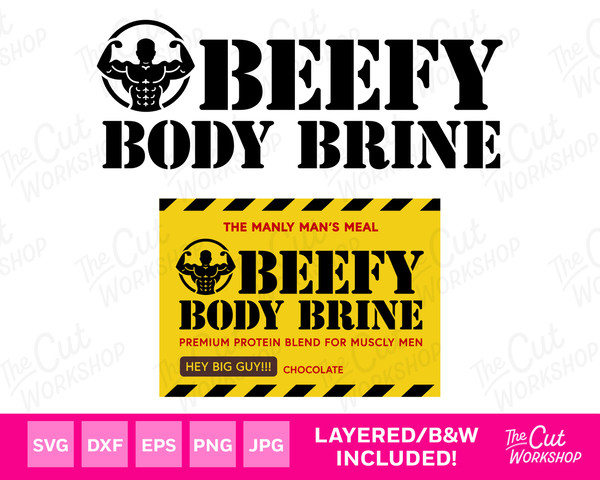 Beefy Body Brine Protein Muscles Bodybuilding Ken Barbi Kendom  SVG PNG Clipart Digital Download Sublimation Cricut Cut File Dxf Eps Jpg - 1.jpg