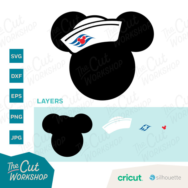 Minnie Mouse Anchors Disney Cruise Line Ears Headband