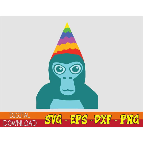 Gorilla Tag Birthday Boy VR Gamer for Kids Teen Svg, Eps, Pn - Inspire  Uplift