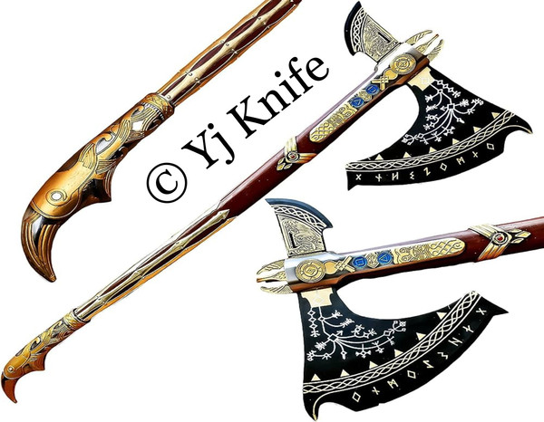 GOD OF WAR LEVIATHAN KRATOS AXE SKYRIM SWORD ZELDA COSPLAY (2).JPG