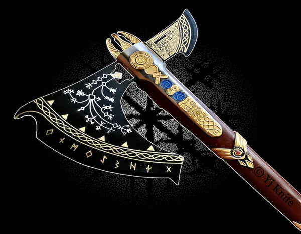 GOD OF WAR LEVIATHAN KRATOS AXE SKYRIM SWORD ZELDA COSPLAY (6).JPG