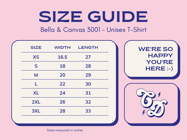 Size Chart - Lifeline Shirts