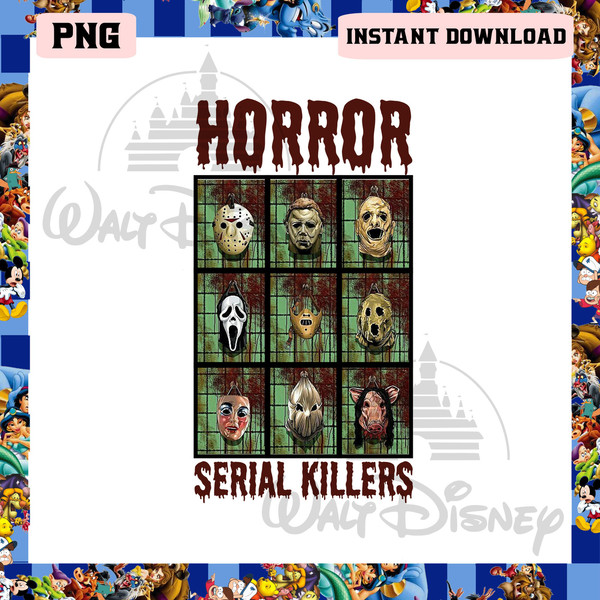Horror Serial Killers Halloween Png, Halloween Movie Killer Png, Scary Squad Png - 1.jpg