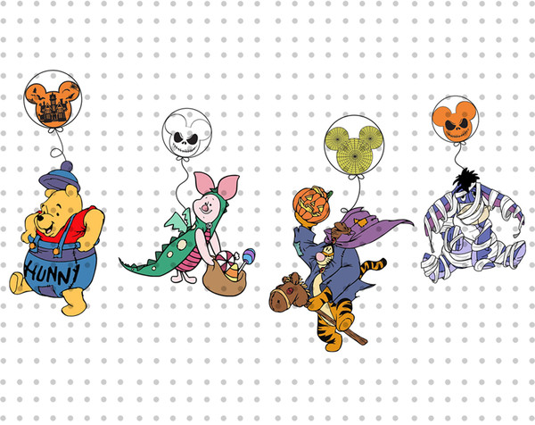 Halloween Costume Png, Halloween Bear And Friends Png Trick Or Treat Png, Halloween Masquerade, Spooky Vibes Png, Halloween Balloon Png - 1.jpg