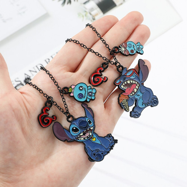MEDFOLY 14pcs Anime Stitch Charms for Jewelry Making, Enamel Cartoon Stitch  Pendant Charm for Bracelets and Necklaces or Earrings Crafting, Assorted