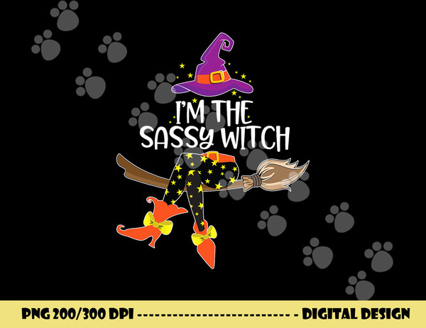 Im the Sassy Witch Shirt Halloween Matching Group Costume  png,sublimation copy.jpg