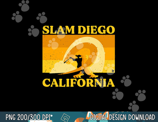 Slam Diego Surf Vibes - San Diego Baseball png, sublimation.jpg