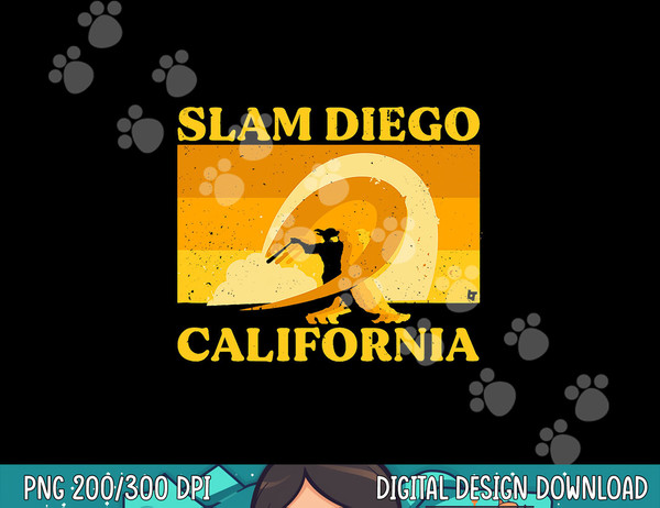 Slam Diego Surf Vibes - San Diego Baseball png, sublimation