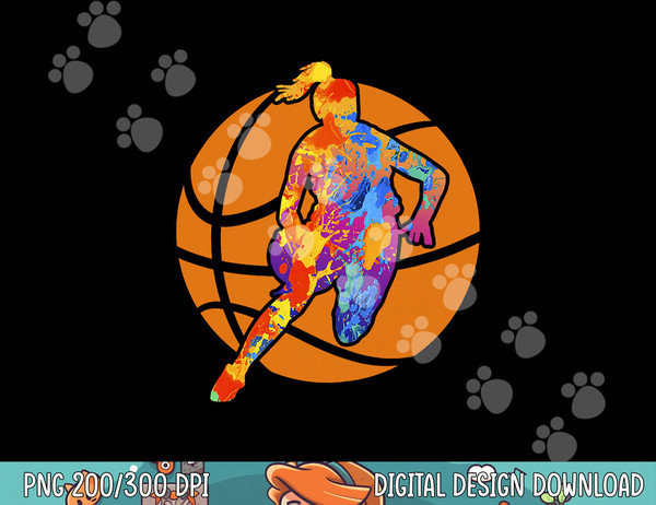 Sports Girls Basketball Player Basketball Graphic  png, sublimation copy.jpg