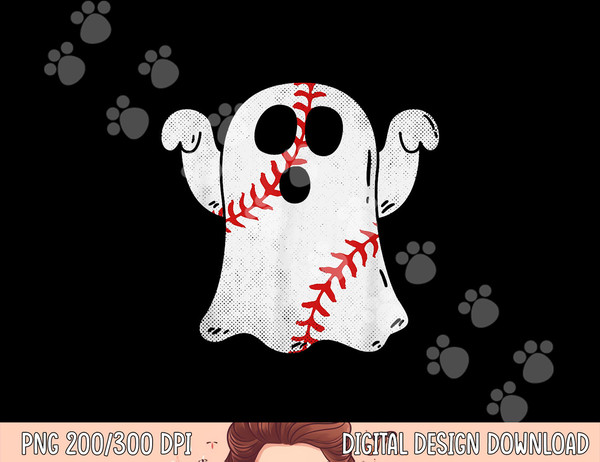 Funny Halloween Costume Baseball Ghost Baseball Lover png, sublimation copy.jpg