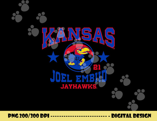 Joel Embiid Kansas Jayhawks Basketball Star png, sublimation copy.jpg