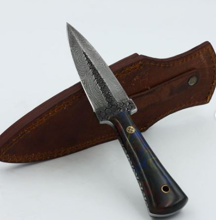 Damascus Hunting Knife.JPG