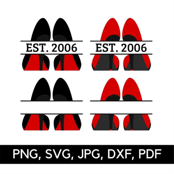 Red High Heel Shoes SVG, Red Heels Svg, Red Bottom Shoes Svg