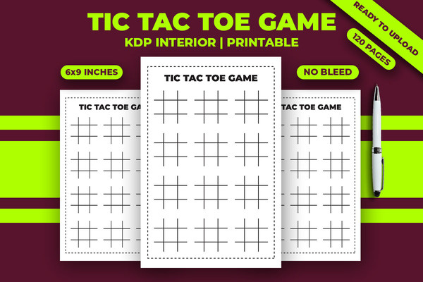 Tic Tac Toe Game KDP Interior
