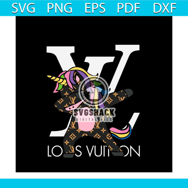 Louis Vuitton Dabing Unicorn SVG PNG Cricut Silhouette - SvgSquad