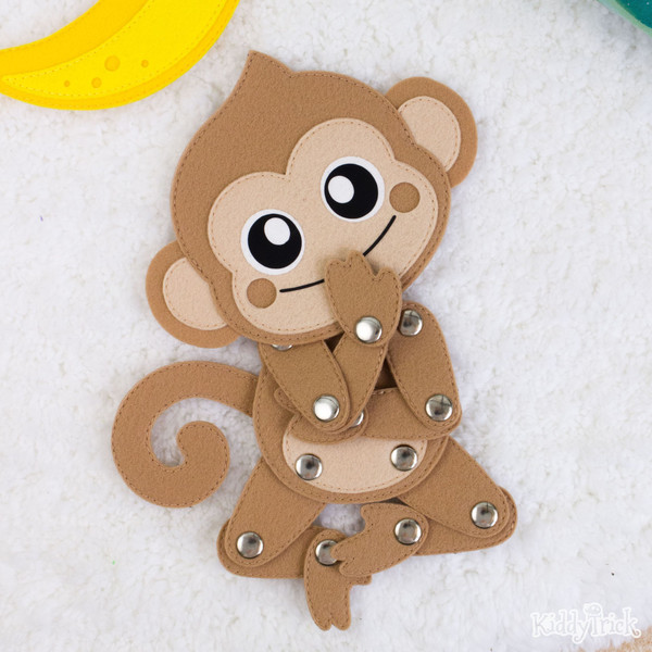 EconoCrafts: Darice FLT-1028 16Piece, Felties Felt Stickers, Stitched Frogs  & Monkeys