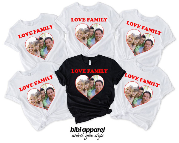 Custom Photo Shirt, Custom Text T-shirt, Family T-shirt, Family Shirt, Personalized Shirt, Matching Family Shirt, Make Your Own Shirt - 1.jpg