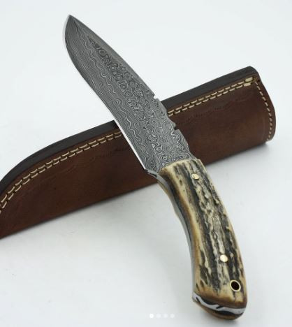 Damascus  Hunting Knife.JPG