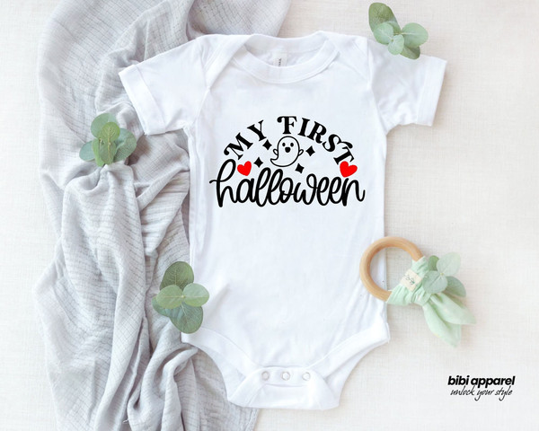 My first Halloween Onesie®, Baby's First Halloween Onesie, Halloween Baby Clothes, Spooky Baby Onesie, Funny Unisex Baby Halloween Gift - 1.jpg