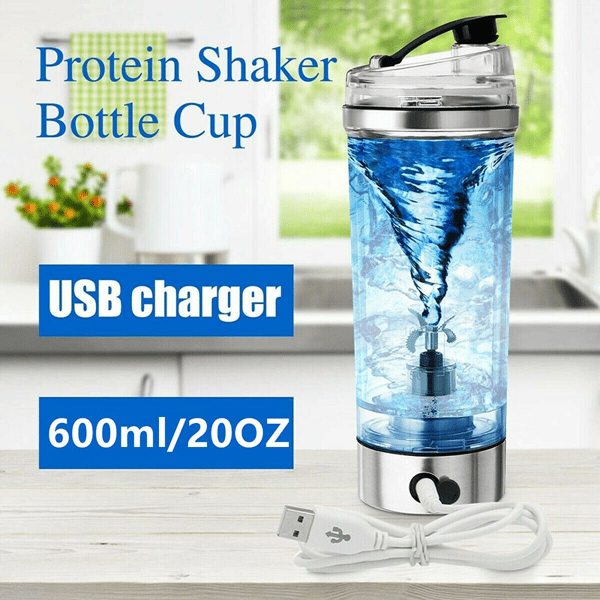 Gym Bottle 380ML Electric Protein Shaker Bottle Mixer Coffee Milk