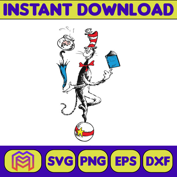 Dr Seuss Svg, Cat In The Hat SVG, Dr Seuss Hat SVG, Green Eg - Inspire ...