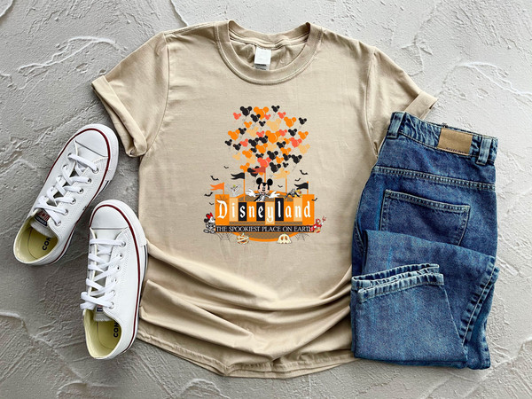 Disneyland The Spookiest Place On Earth Shirt, Disney Halloween Shirt, Halloween Pumpkin Shirt, Disneyland Shirt, Disney World Shirt - 2.jpg