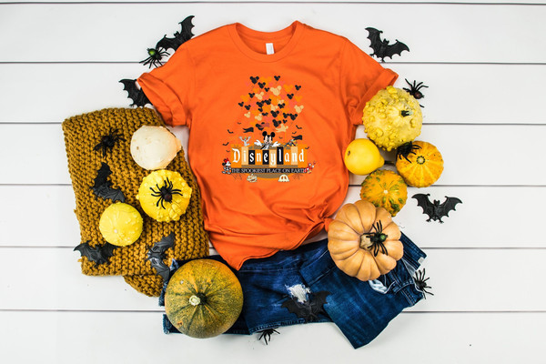 Disneyland The Spookiest Place On Earth Shirt, Disney Halloween Shirt, Halloween Pumpkin Shirt, Disneyland Shirt, Disney World Shirt - 4.jpg