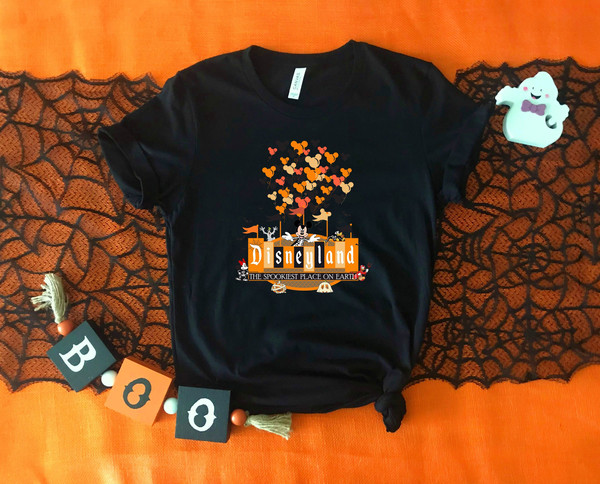 Disneyland The Spookiest Place On Earth Shirt, Disney Halloween Shirt, Halloween Pumpkin Shirt, Disneyland Shirt, Disney World Shirt - 5.jpg