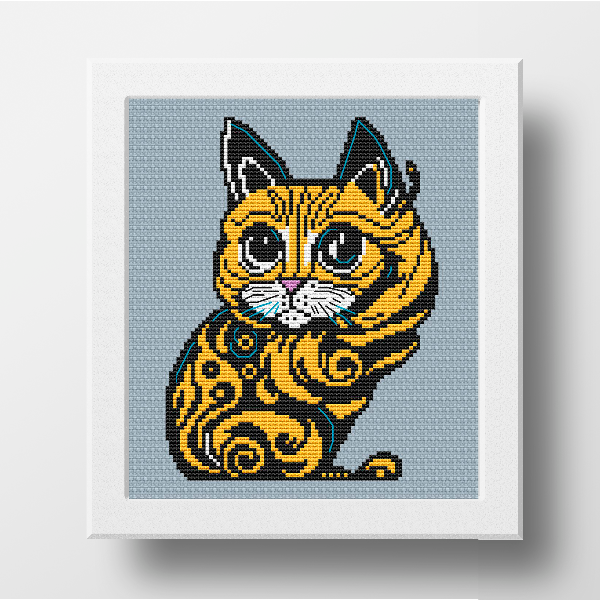 cat cross stitch pattern pdf