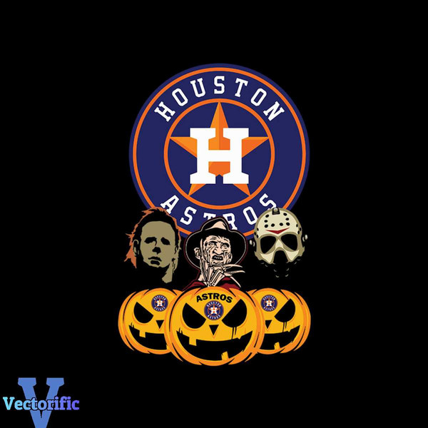 Houston Astros Halloween Horror Movie Pumpkin Svg, Jason Voo