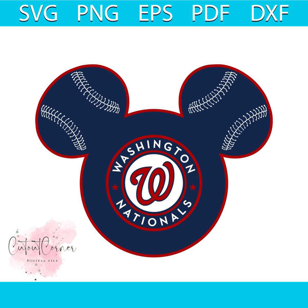 Washington Nationals Baseball Mickey Mouse Disney Svg, Sport - Inspire ...
