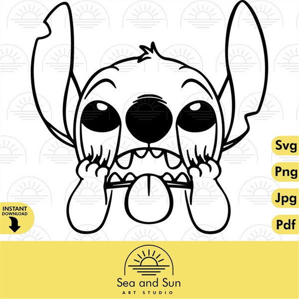 Stitch Vector Svg, Lilo and Stitch Disneyland Ears Svg, Png - Inspire Uplift