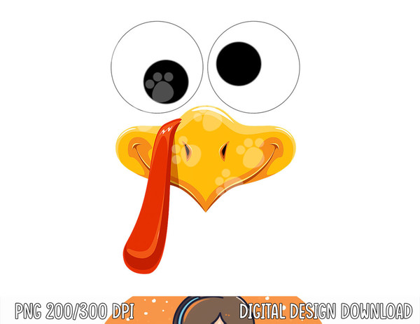 Turkey Face Thanksgiving Costume Family Outfits Matching Fun png, sublimation copy.jpg