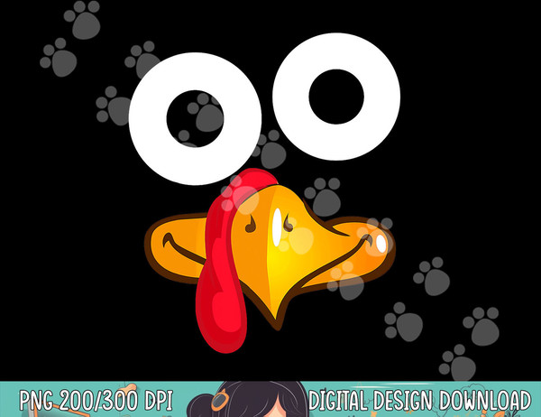 Turkey Face Thanksgiving Funny Costume png, sublimation copy.jpg