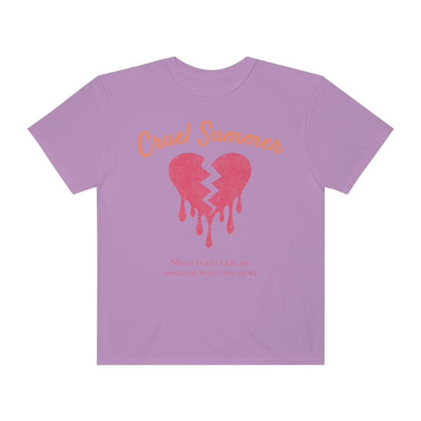 Comfort Colors Cruel Summer Bleeding Heart Tshirt Taylor Swift Lover Merch The Eras Tour Concert Tee Devils Angels Roll Swiftees Swiftie - 8.jpg