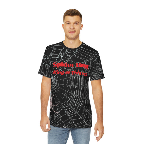 KARMA Spider Boy King of Thieves All Over Webbed T-shirt Taylor Swift Midnights Eras Tour Concert Outfit Karma Album Shirt Swiftie Swiftees - 2.jpg