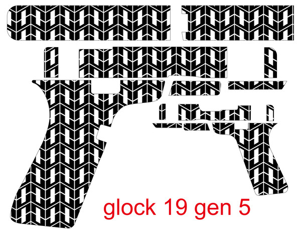 Glock 19 gen 5 Gun Design geometric seamless pattern vector svg fiber laser Engraving cnc cutting vector file.jpg